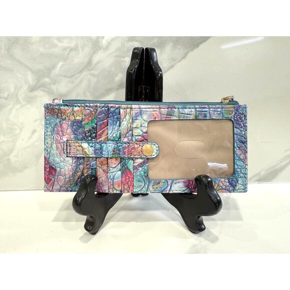 Brahmin Credit Card Holder Iridescent Prism Ombre multicolor finish Excellent - Picture 2 of 5